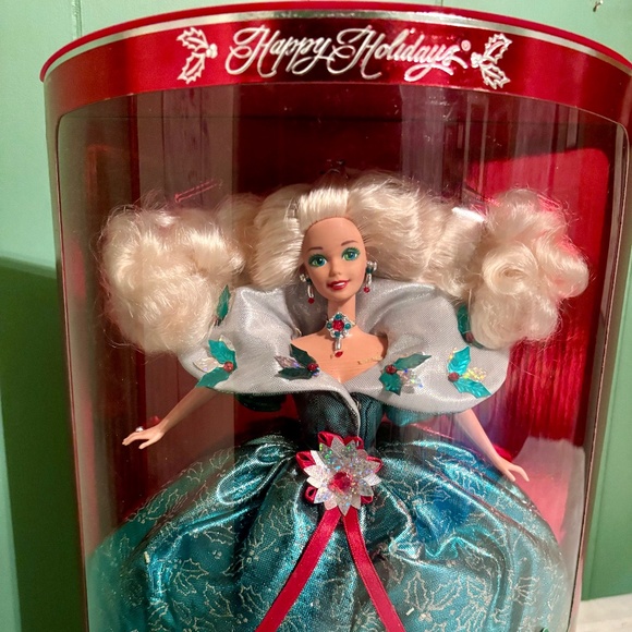 Vintage 1995 Barbie Happy Holidays Doll Special Edition Mattel #14123 NRFB - Picture 2 of 6